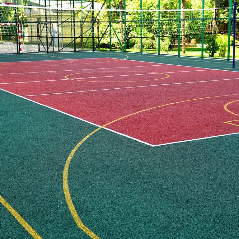 Volleyball Court Construction AFS Kauçuk Zemin